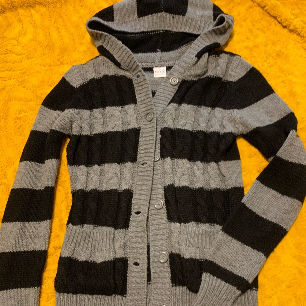 Kirra striped sweater with hood